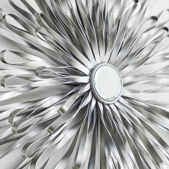 Silver Metal Modern Wall Décor Set, 18", 22" & 27"